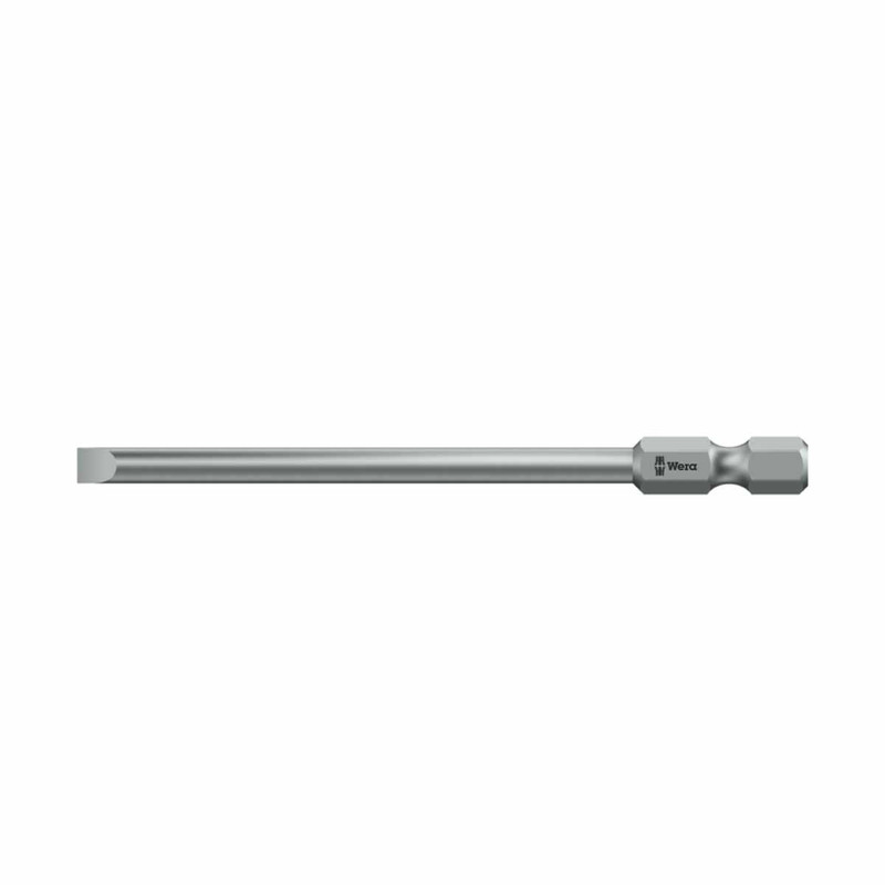 Wera 800/4 Z Extra Tough Slotted Screwdriver Bit 6.5 x 89mm