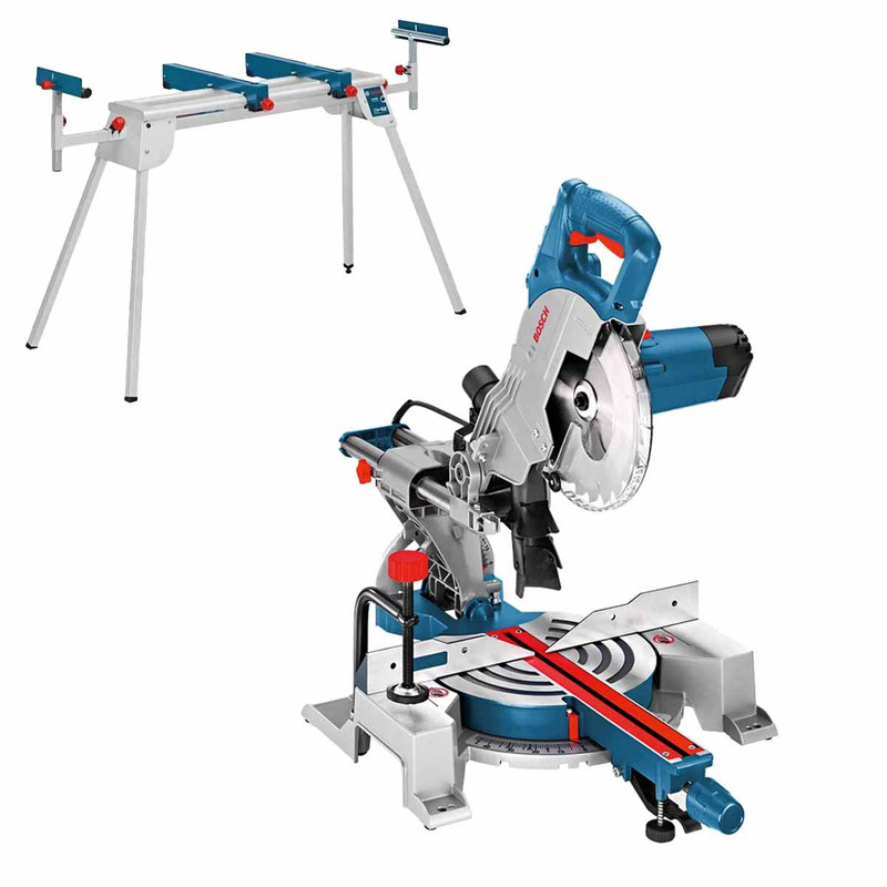 Bosch GCM 800 SJ 216mm Sliding Mitre Saw 230V with GTA 2600 Stand