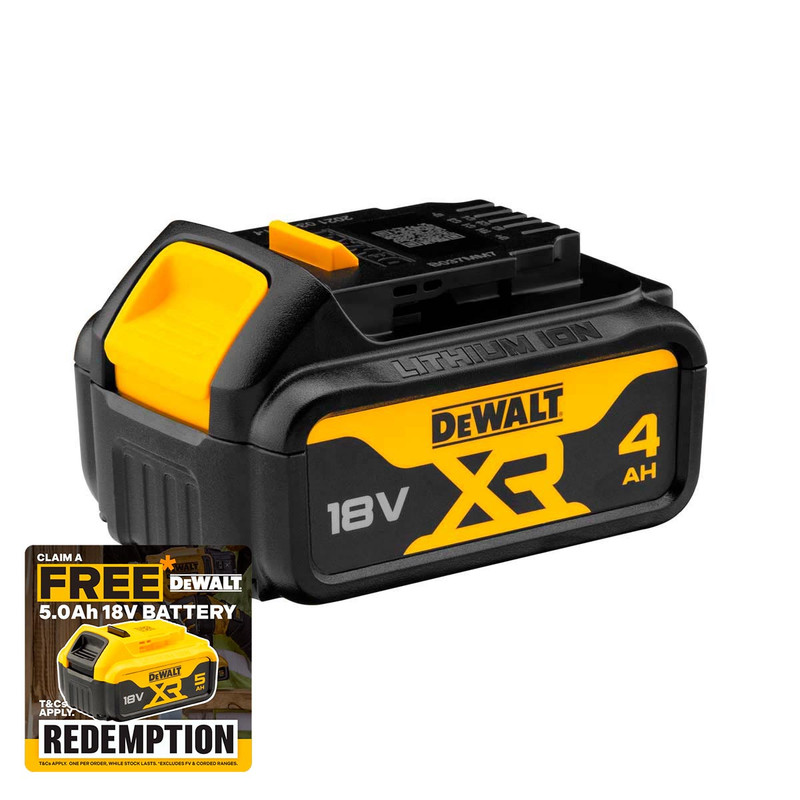 DeWalt DCB182 XR 18V 4.0Ah Li-Ion Slide Battery