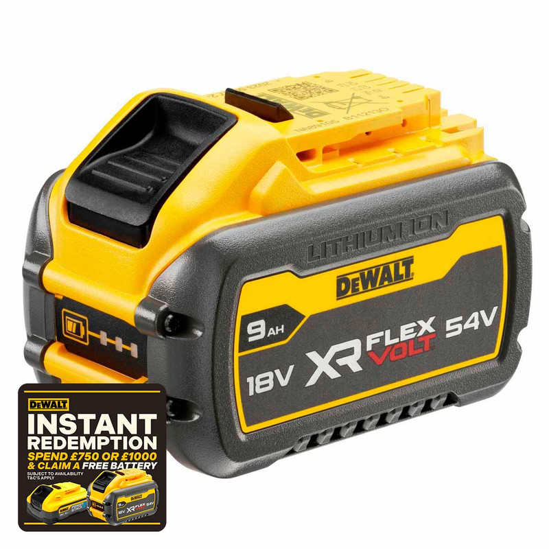 Dewalt DCB547-XJ 18/54V 9.0Ah XR Flexvolt Battery