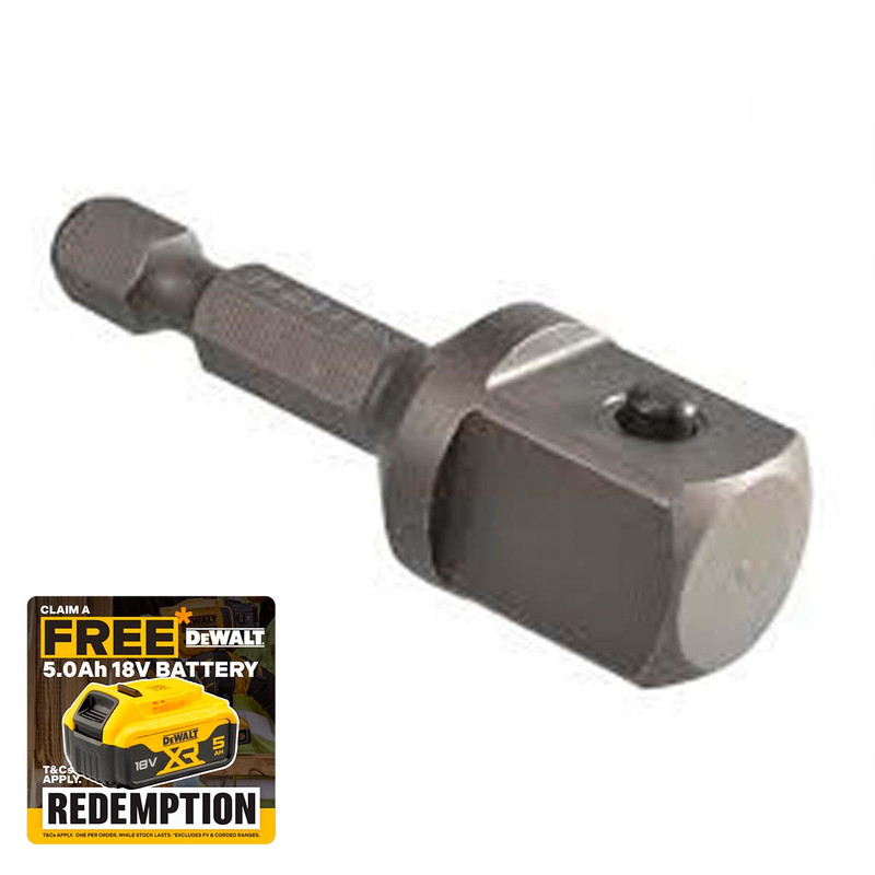 DeWalt DT7512 1/4" Hex to 1/2" Drive Impact Adaptor