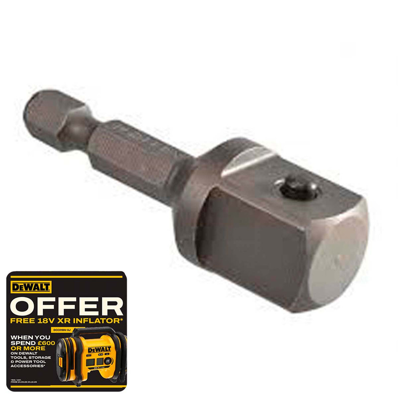DeWalt DT7512 1/4" Hex to 1/2" Drive Impact Adaptor