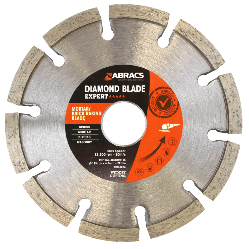 Abracs ABDBTPH125 Mortar Raking Diamond Blade 125mm