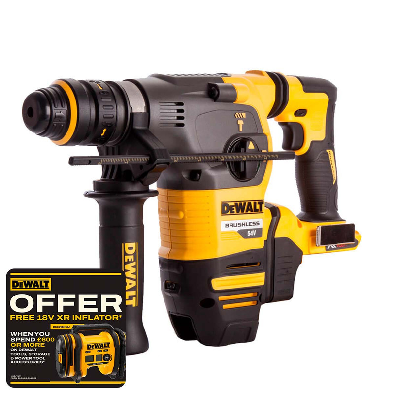 Dewalt DCH334N XR FlexVolt Brushless SDS+ Rotary Hammer