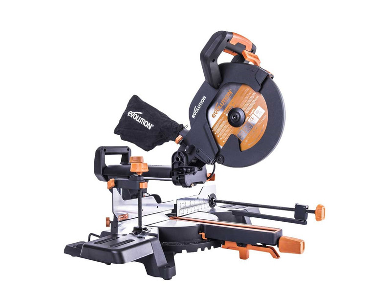 Evolution Pro Multi-Material Sliding Mitre Saw 255mm 1600W 110V | Toolden
