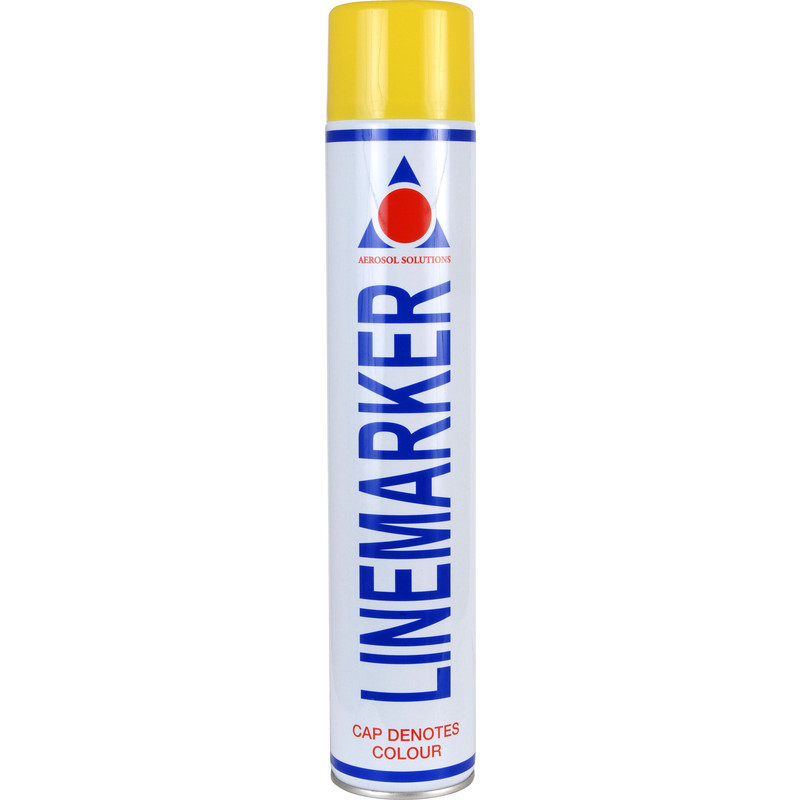 Aerosol Solution 0900 Line Marking Spray Paint Yellow 750ml