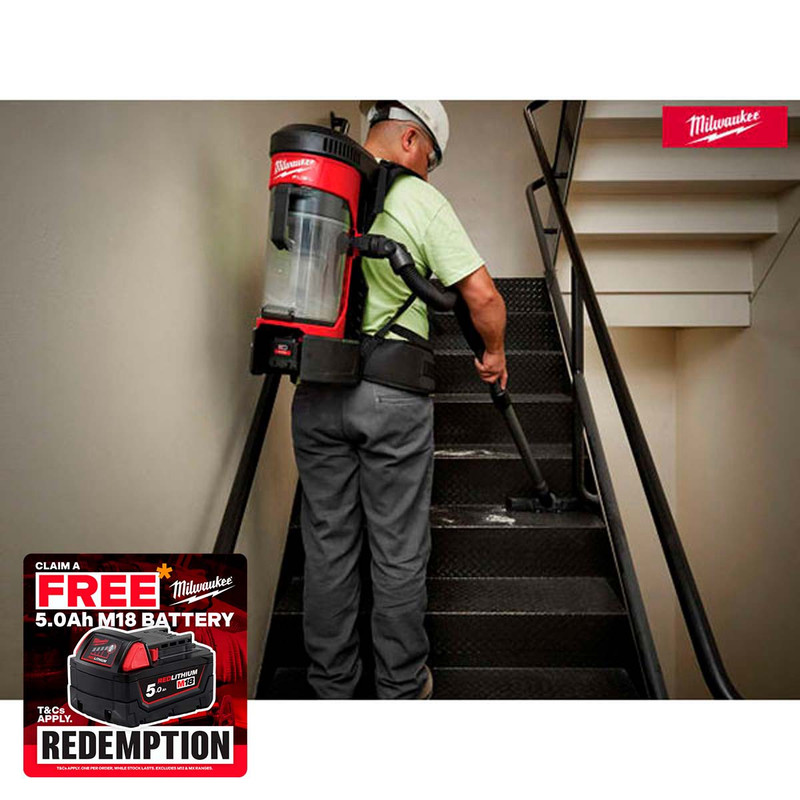 Milwaukee M18 FBPV-0 FUEL™ Backpack Vacuum 18V Bare Unit (MILM18FBPV0)| Toolden