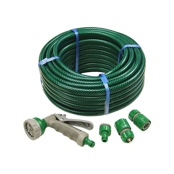 Faithfull PVC Reinforced Hose 15m Fittings & Spray Gun (FAIHOSE15AV)| Toolden