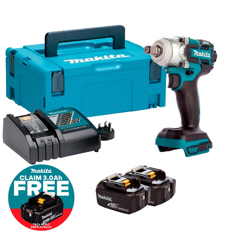 Makita DTW285RTJ 18V LXT Brushless Impact Wrench Kit