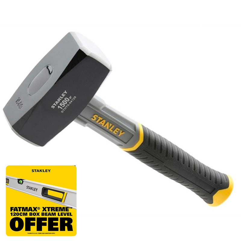 Stanley STA054128 Fibreglass Club Hammer 1.5kg (3.1/4lb)