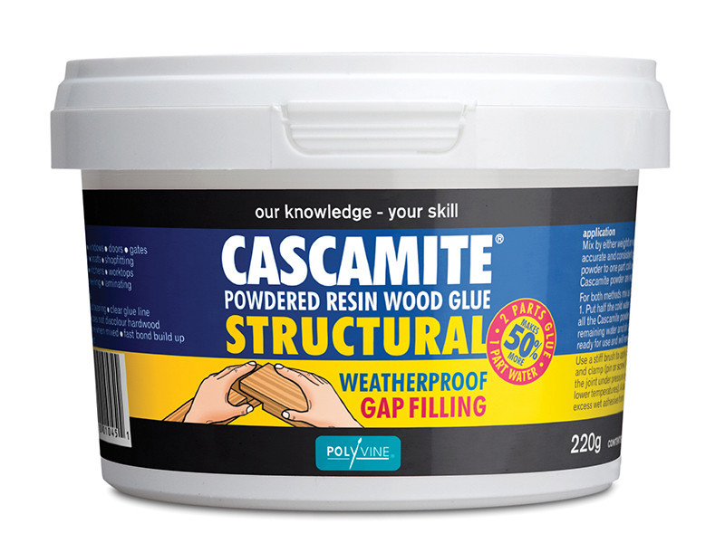 Polyvine CAS220G Cascamite One Shot Structural Wood Adhesive Tub 220g | Toolden