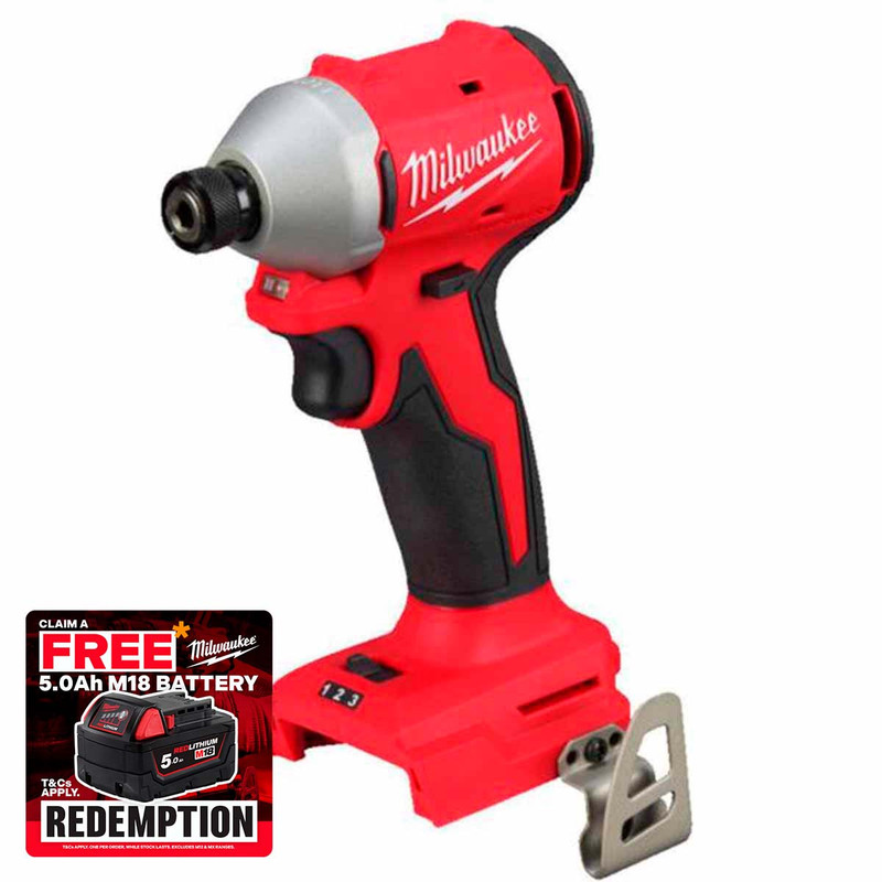 Milwaukee M18™ BLIDRC-0 18V Compact Brushless 14 Hex Impact Driver (Body Only)