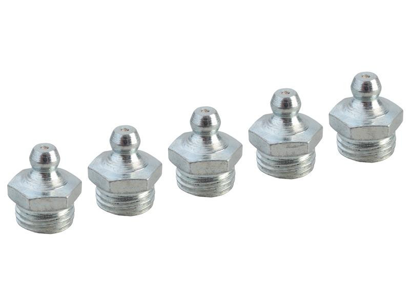 Faithfull FAIGGN14BSP Grease Nipple Straight 1/4in BSP (Pack 5) | Toolden