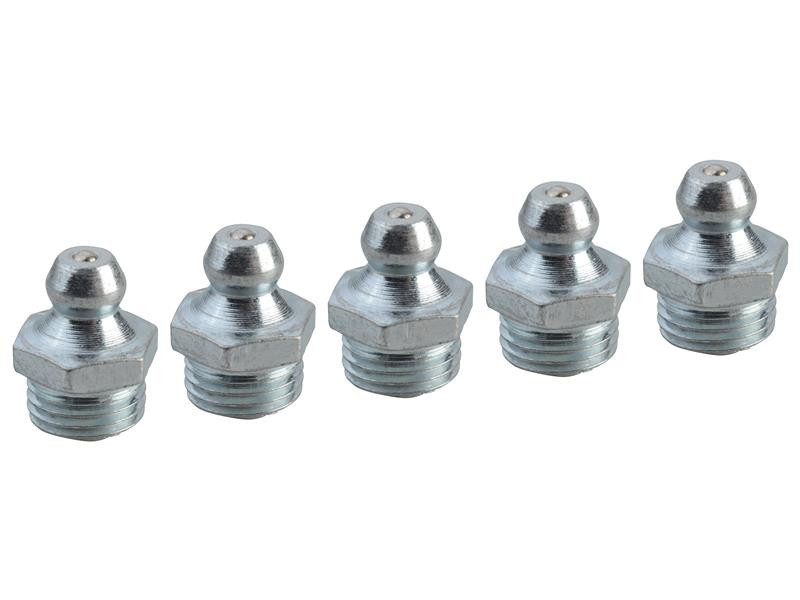 Faithfull FAIGGN10100M Grease Nipple Straight M10 x 1.0 (Pack 5) | Toolden