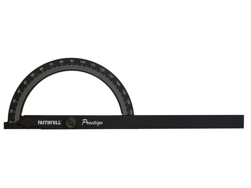 Faithfull FAIGAUGECNC Prestige Angle Gauge Black Aluminium 150 x 270mm | Toolden