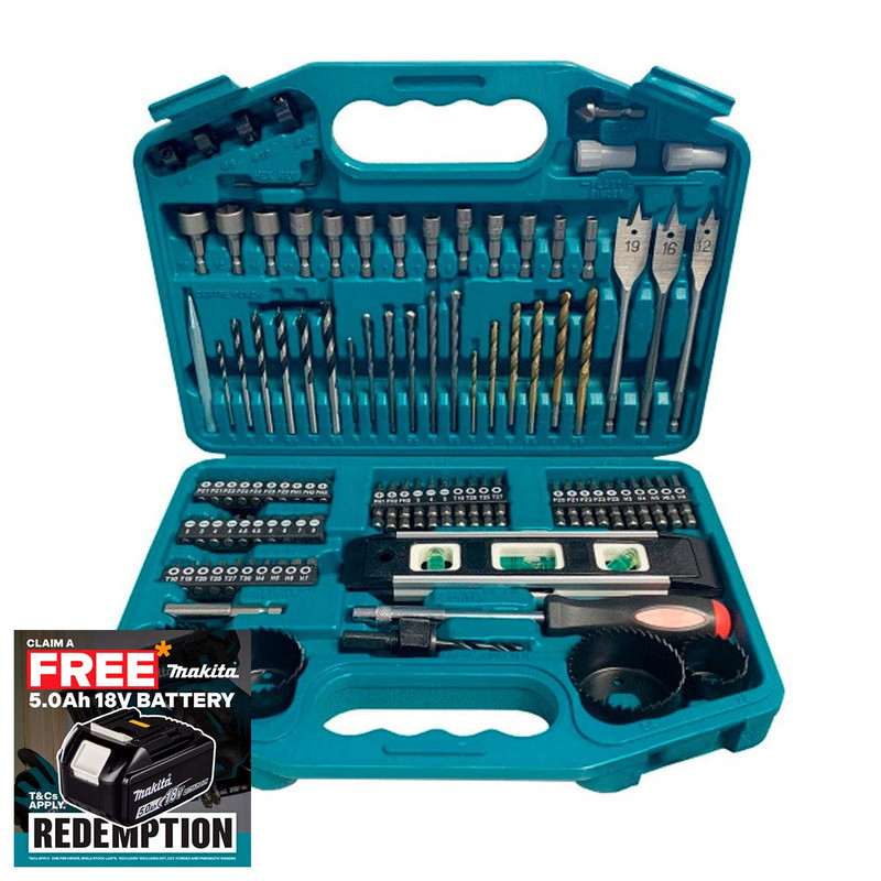 Makita P-67832 101 Piece Power Drill Accessory Bit Set