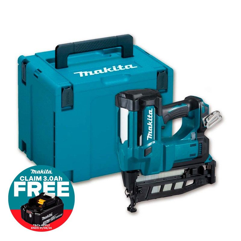 Makita DBN600ZJ 18V Finishing Nailer In Makpak Case Body Only