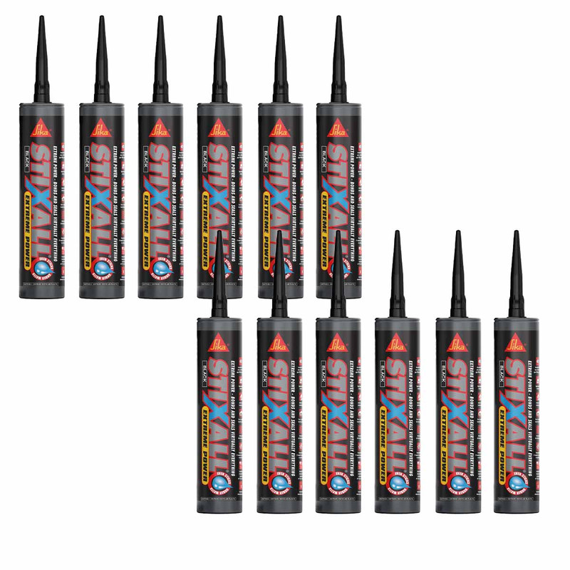 Sika® Stixall® Extreme Power Cartridge 290ml (Black) - 12 Pack