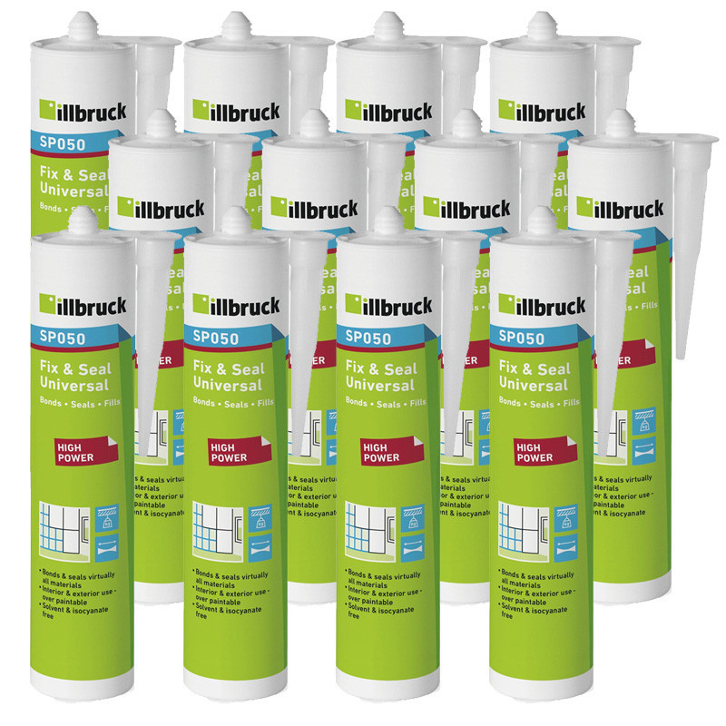 Illbruck SP050 Fix & Seal Universal Adhesive White