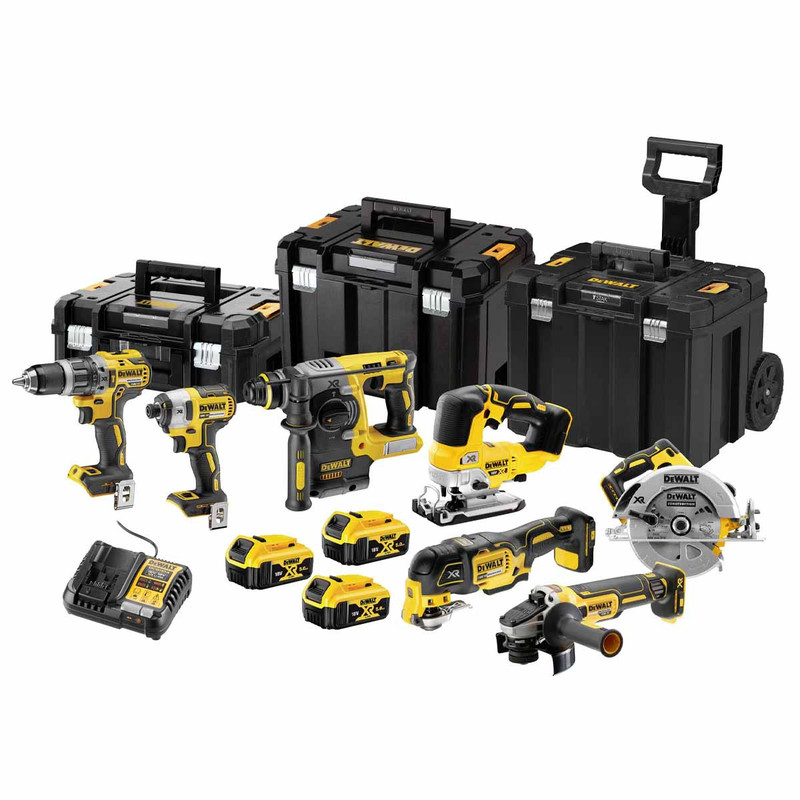 DeWalt DCK755P3T 18V 7 Piece Brushless Cordless Kit with 3x 5.0Ah Batteries