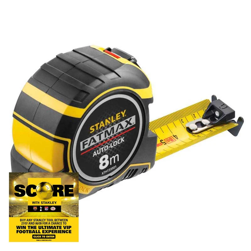 Stanley FatMax® Autolock 8m Pocket Tape (Metric only) | Toolden