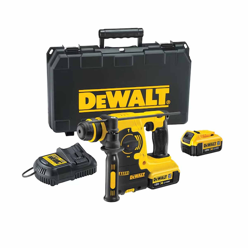 DeWalt DCH253M2 18V XR Cordless SDS+ Hammer Drill with 2x 4.0Ah Batteries