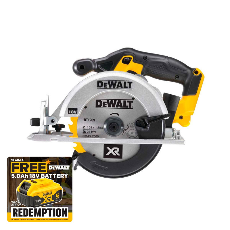 DeWalt DCS391N-XJ 18V XR Cordless 165mm Circular Saw (Body Only)