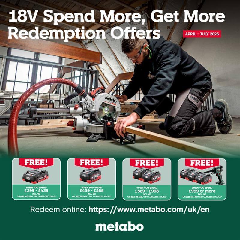 Metabo 18V Spend More, Get More Redemption