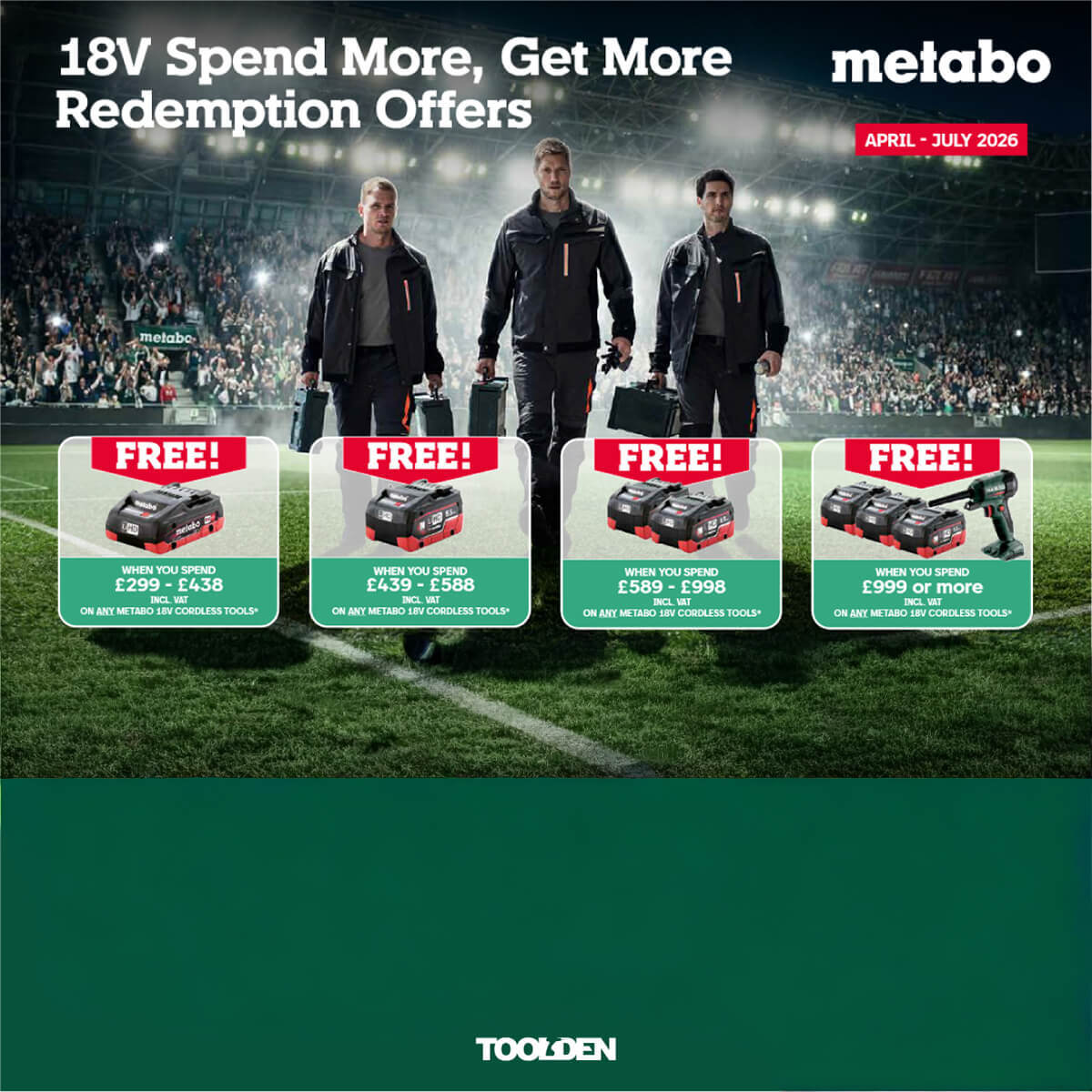 Metabo 18V Spend More, Get More Redemption
