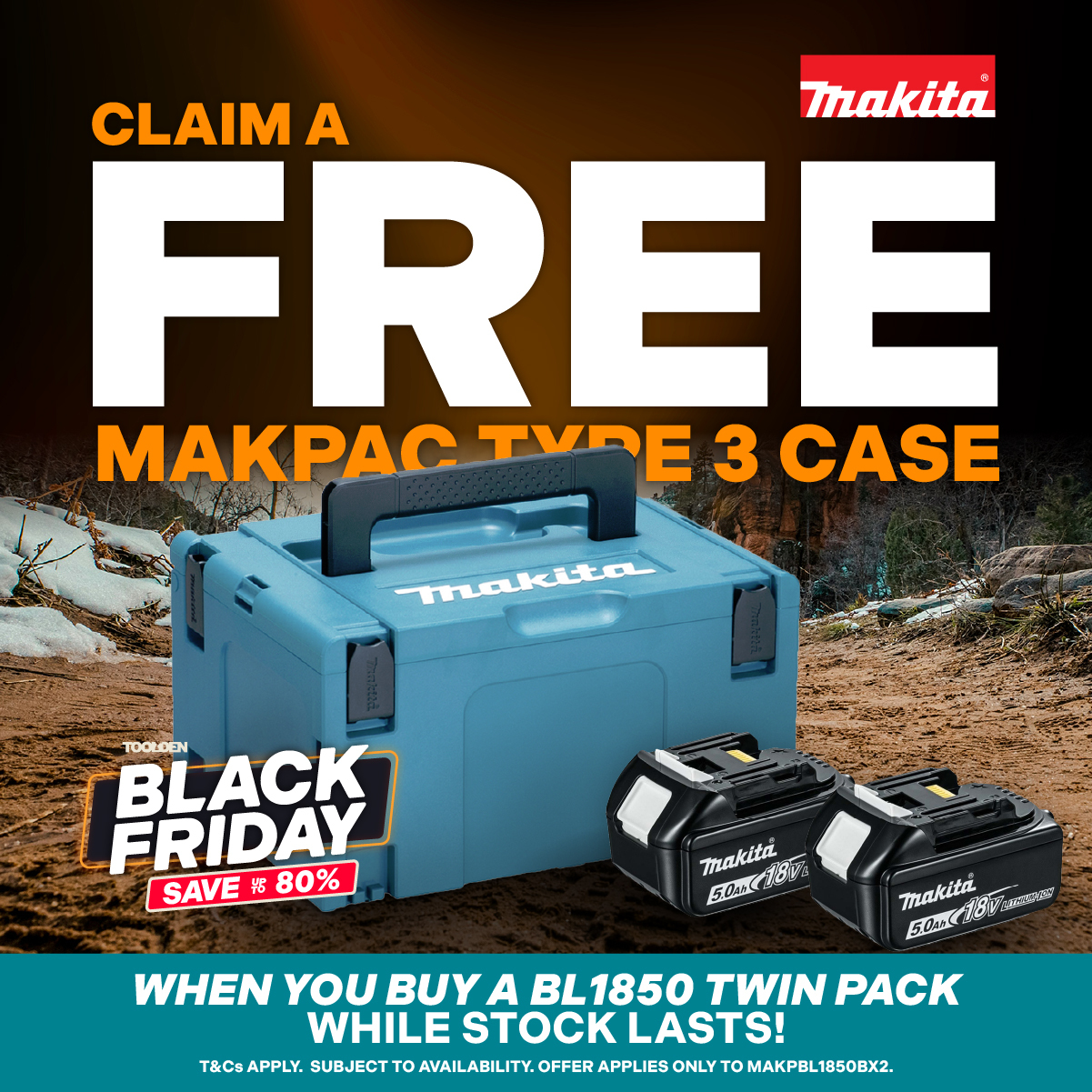 Claim a Free Makpac Case with BL1850BX2