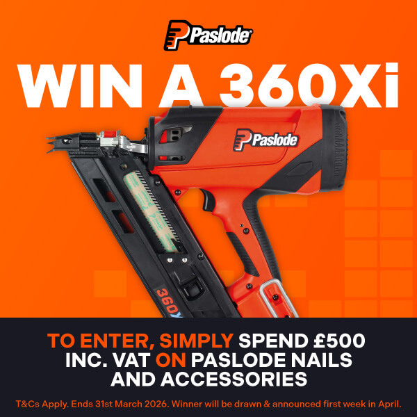 Win a 360Xi with Paslode Spend!