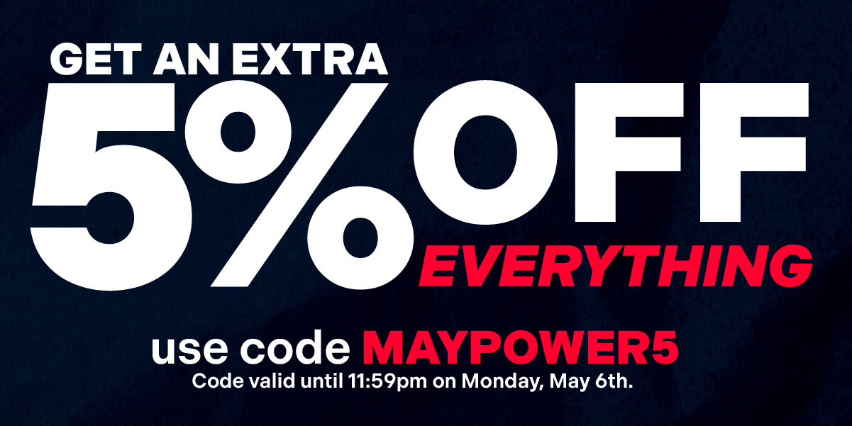 MAYDAY 5% OFF with code MAYPOWER5