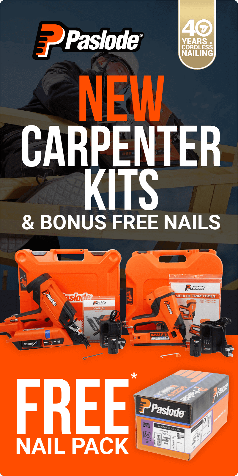 New Carpenter Kits & Bonus Free Nails