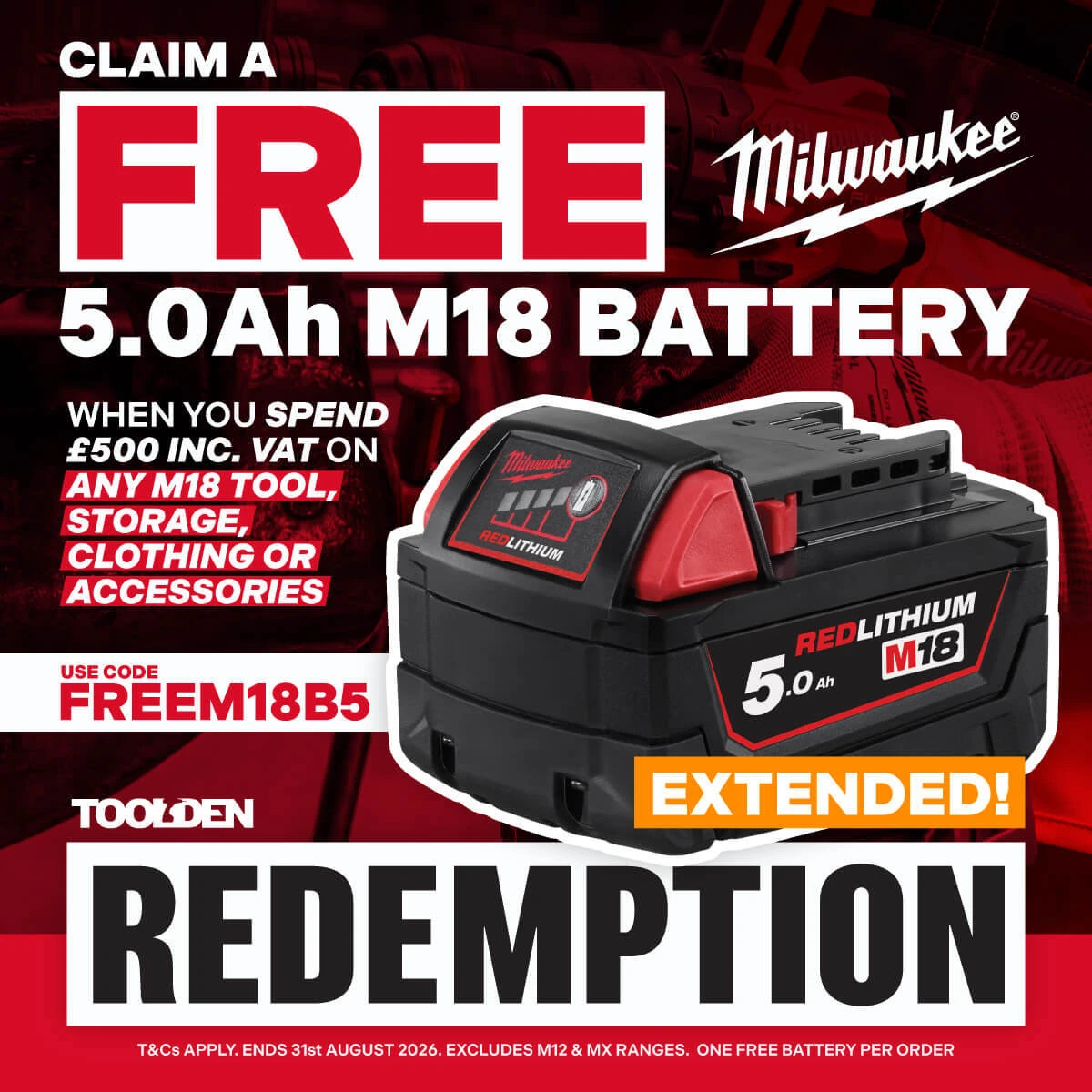 Milwaukee M18 B5 Battery Redemption