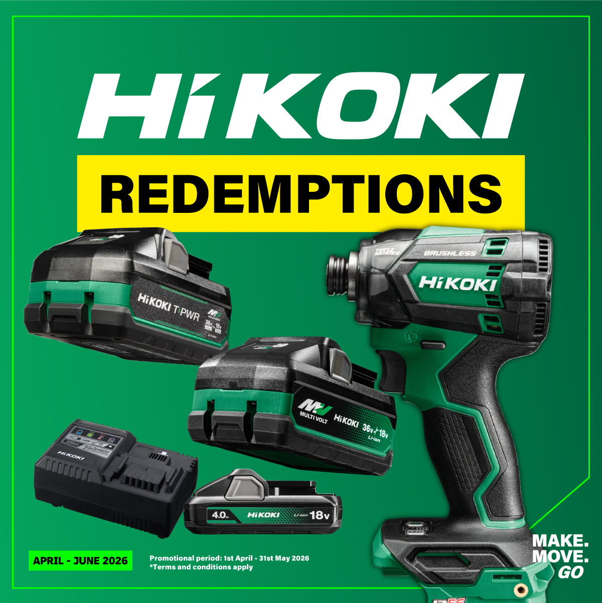 HiKOKI Redemptions