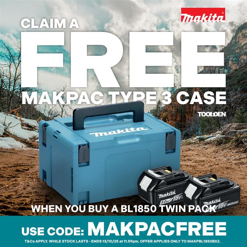 Makita FREE Makpac Promotion