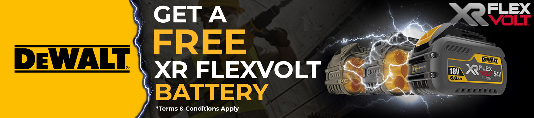 DeWalt Flexvolt Free Battery 