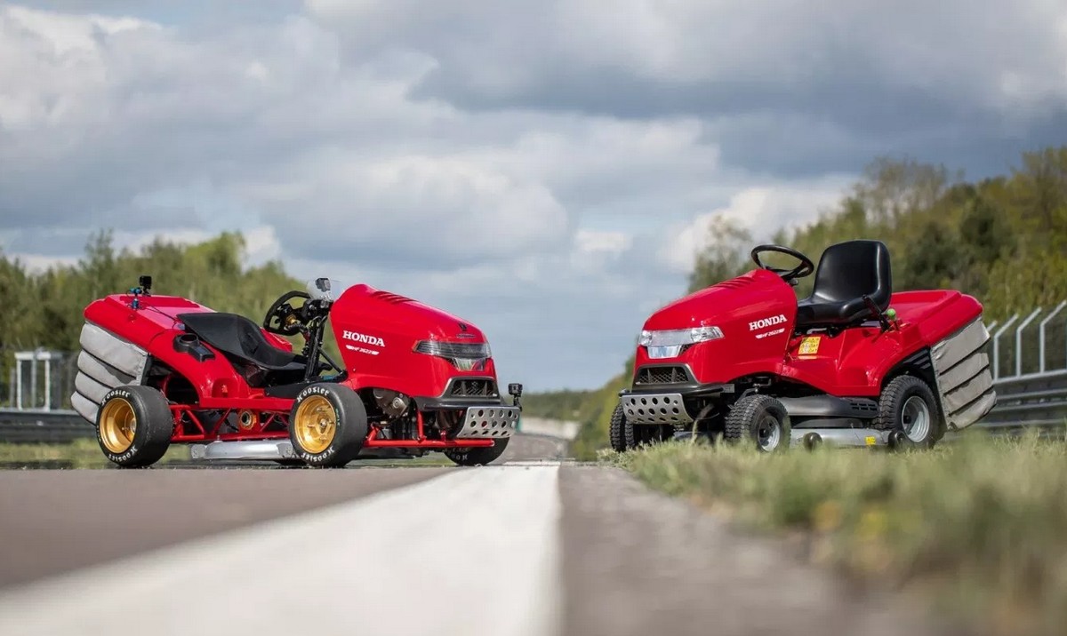 The Fastest Lawnmower Breaks Guinness World Record Travelling From