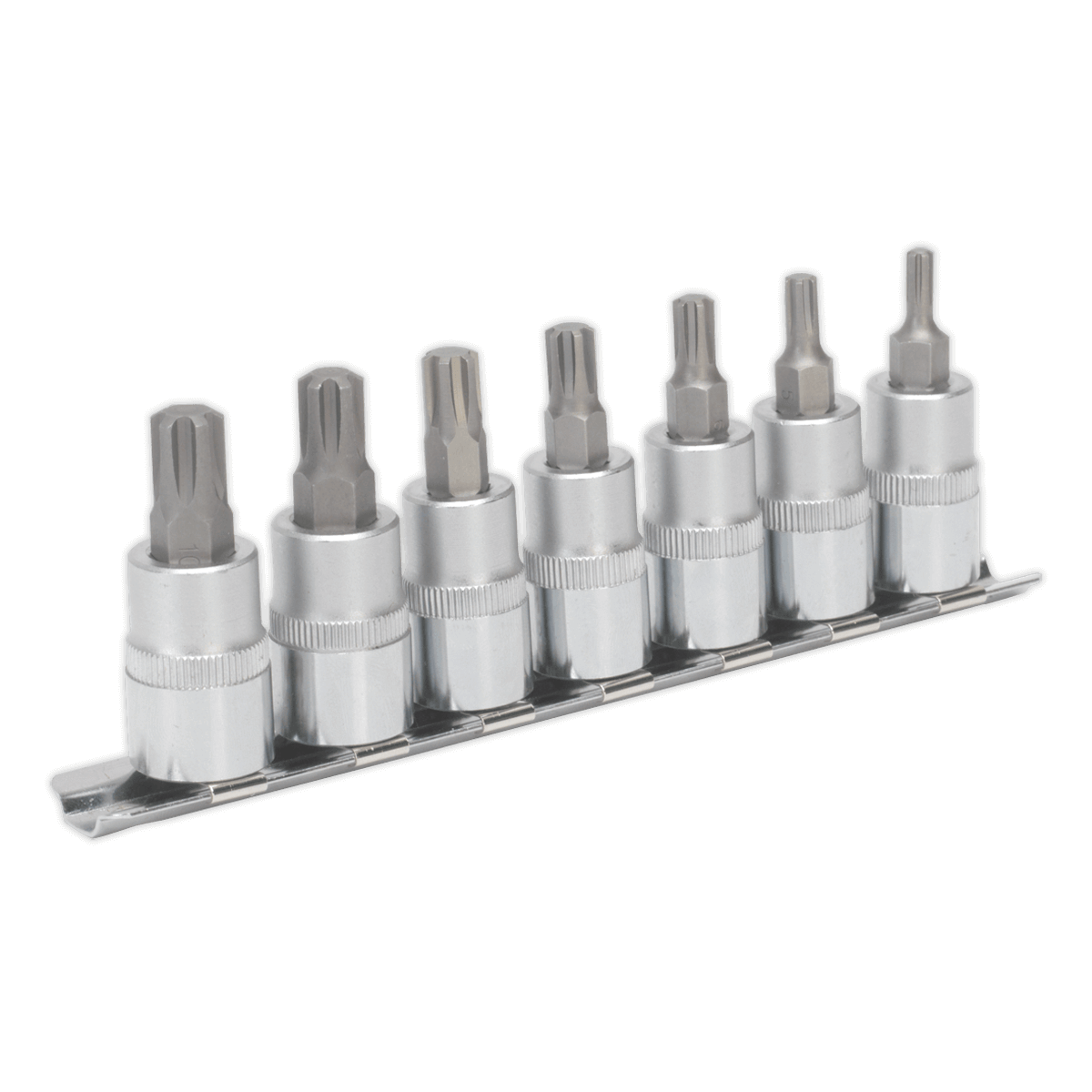 Sealey AK6232 Ribe Socket Bit Set 7pc 3/8