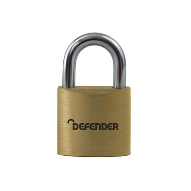 Defender DEFBP6KA Brass Padlock 60mm Keyed Alike | Toolden