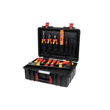 Wiha WHA45530 L electric Basic Tool Set, 18 Piece (inc. Case) | Toolden