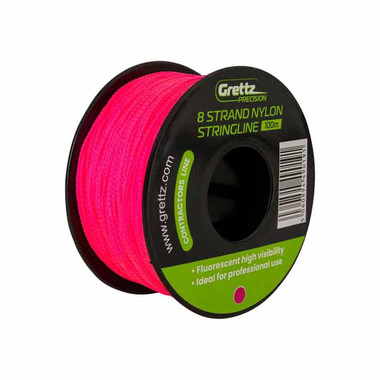 Grettz G100P 100m 8 Braid Pink Stringline | Toolden