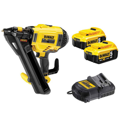 DeWalt DCN694P2-GB XR 18V Brushless Metal Connector Nailer with 2x  Batteries
