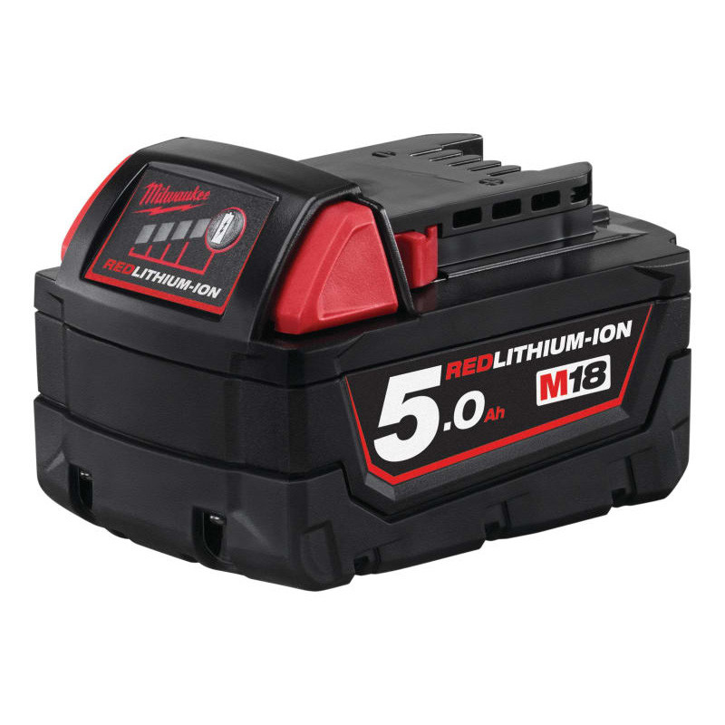 Image of Milwaukee M18B5 18V 5.0Ah Redlithum-ion Slide Battery