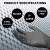 GLVNMPFB-XL BLACK NI-BRID NITRILE VINYL MIX EXAM GRADE GLOVES-POWDER FREE-XL 100 BX