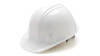 HH4PRW White HDPE Hard Hat ANSI Type 1 Class E. 4 Point Ratchet Headband. 16 MSTR. 