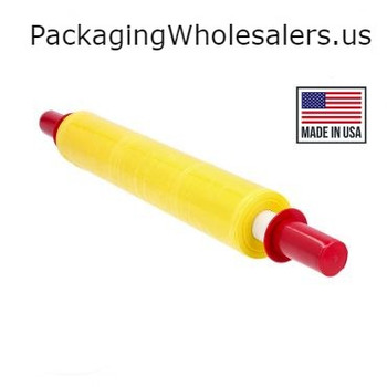 ZPW2080FY8 20 x 1000 x 80 4 rls cs Pipe Wrap Yellow with 8 Red Hdl