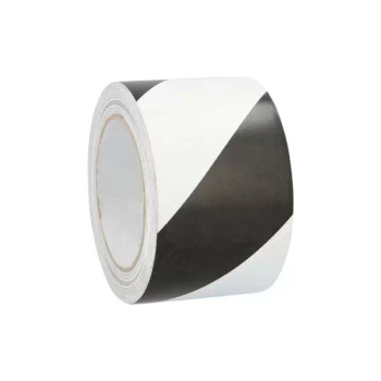 WTSV7072BW 3" X 36 Yards Black White 6 mil Aisle Marking Tape 16 rls cs