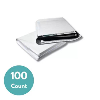 100 Pack 15x20x4 White 3 Mil Expansion Poly Mailers – Shipping Bags By PackagingSuppliesByMail