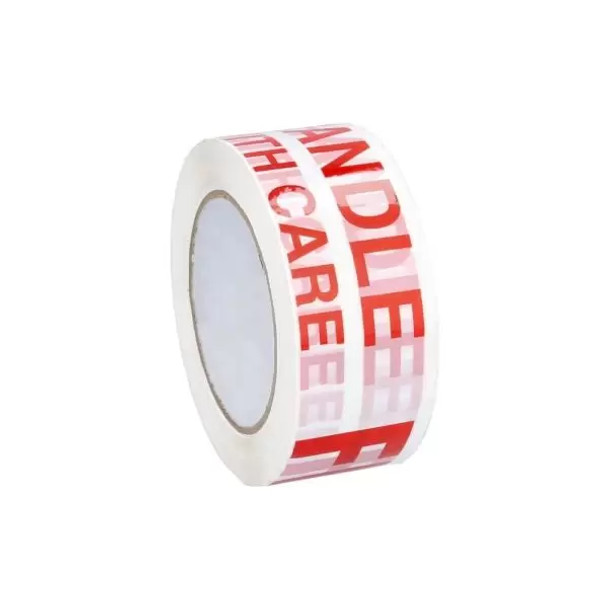 207210-FGL 72mm x 100m 2 mil 24 rls cs White Fragile Tape